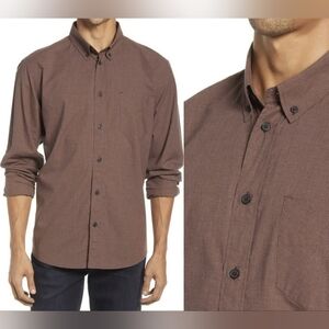 NWT- Billy Reid  S Tuscumbia L/S Microcheck Button-Down Shirt